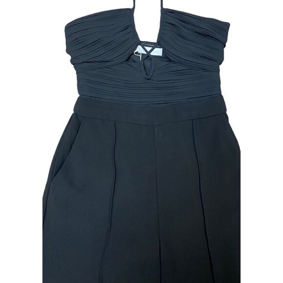 Jonathan Simkhai Sz 4 Jumpsuit Black Classic Preppy Minimalist Designer Wedding - Picture 4 of 10